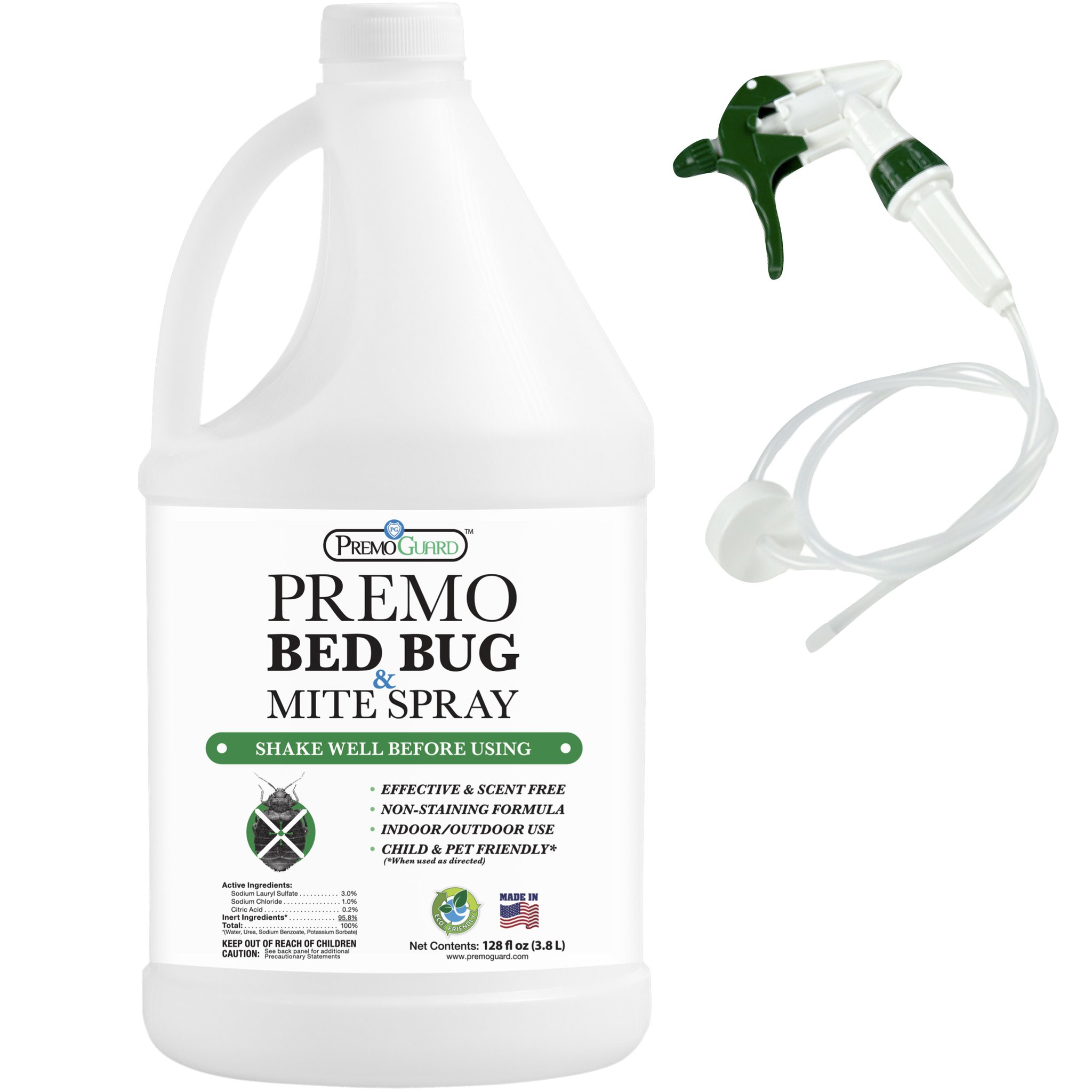 Bed Bug And Mite Killer 128 Oz All Natural Non Toxic Premo Guard